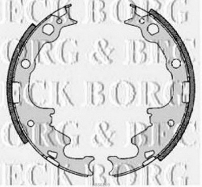 BORG & BECK bbs6269 -  Комплект тормозных колодок